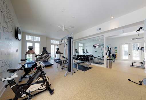 24/7 fitness and yoga center at Link Apartments® Mixson, North Charleston, 29405