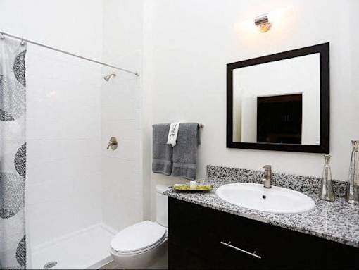 Oversized Soaking Tub In Bath at Link Apartments® Canvas, Georgia