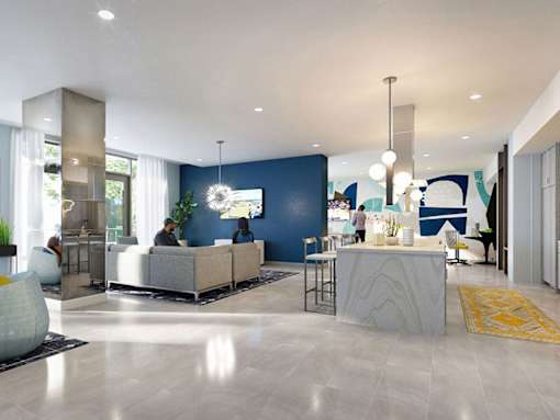 Spacious Lobby Area at Link Apartments® Grant Park, Atlanta, GA