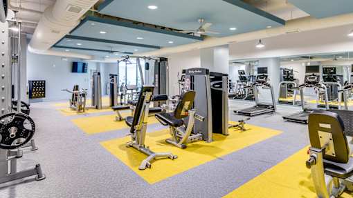 Fitness center at Link Apartments® Grant Park, Georgia