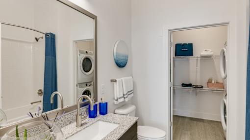 Bathroom at Link Apartments® Grant Park, Atlanta, GA, 30312