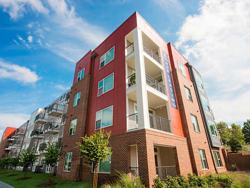 Elegant Exterior View at Link Apartments® Brookstown, Winston Salem, 27101