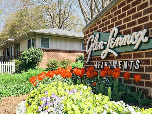 Property Signage at Glen Lennox Apartments, Chapel Hill, North Carolina