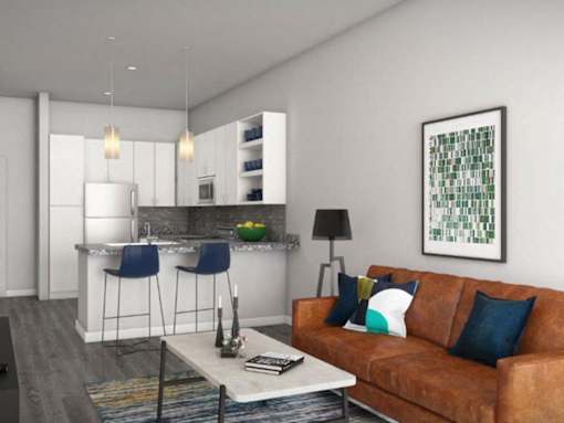 One Bedroom Living Spaceat Link Apartments® Montford, Charlotte, North Carolina
