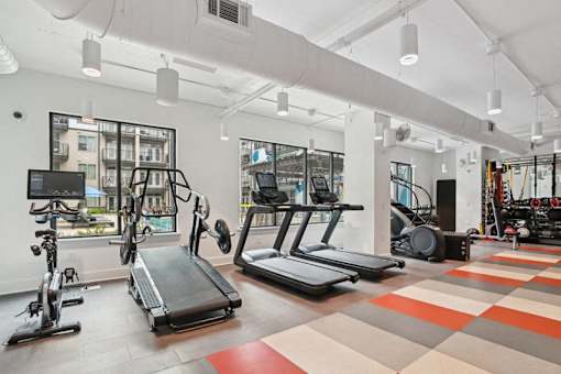 Cardio Machines at Link Apartments® Montford, North Carolina, 28209