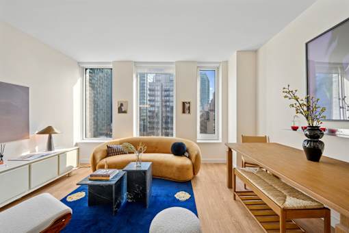 Modern Living Room at Link Apartments® QPN, Long Island City New York