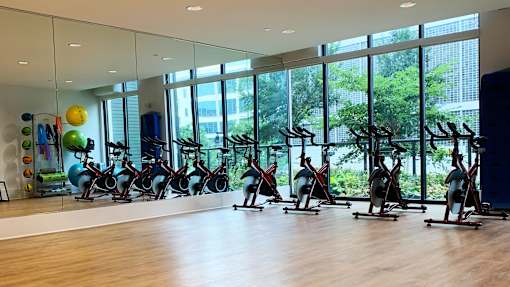Spacious  24/7 Fitness and Yoga Center at Link Apartments Innovation Quarter, NC, 27101