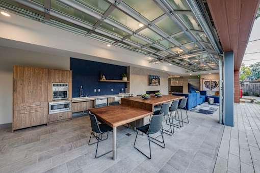 community kitchen at Ladera clubhouse