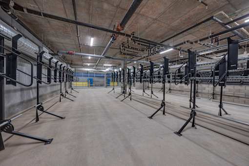 bike storage room at Ladera