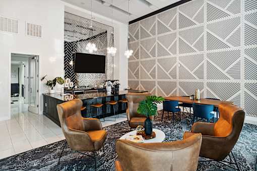 Seating area at Carillon Apartments