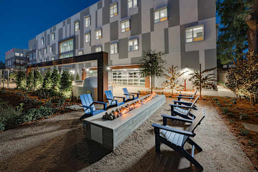 outdoor firepit at Ladera