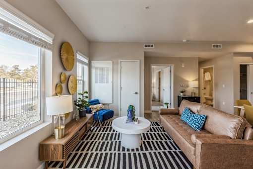Living Room Views at Parq Crossing Apartments