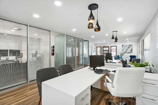 Interior Leasing Office at The District Apartment Homes