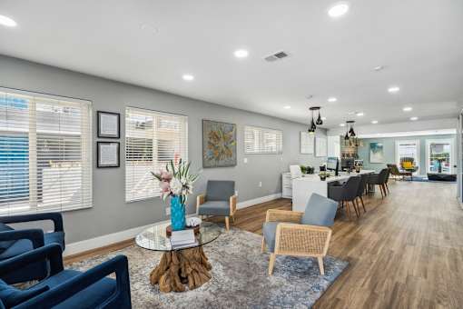 Lounge Area at The District Apartment Homes