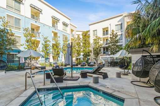 Pool and Relaxation at Enclave at Warner Center 6710 Variel Ave