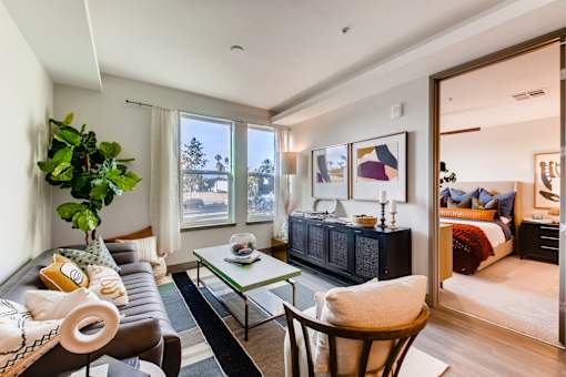 Living Room at The Rylan Apartments