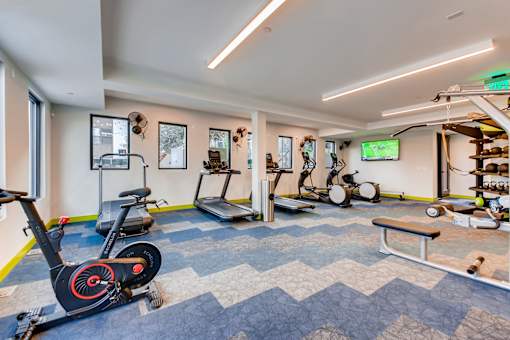 Fitness Room at The Rylan Apartments