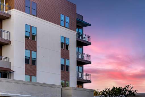 Exterior Shot at The Rylan Apartments