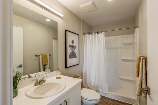 Bathroom at Parq Crossing Apartments