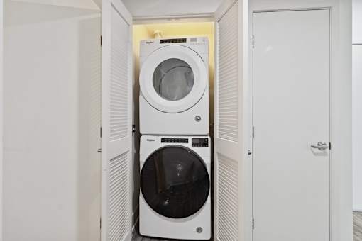 a washing machine and a dryer