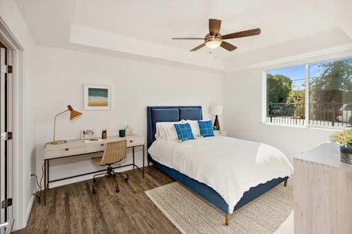 Bedroom and Study at BRIX 325 Apartments