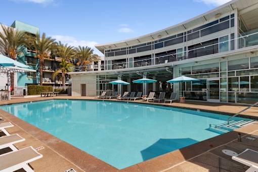 sparkling pool at Domain San Diego