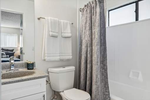 Bathroom at The District Apartment Homes