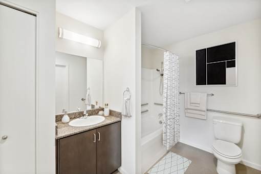 Bathroom at Maddox Apartments