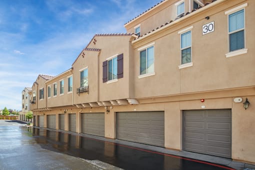 Universally Attached And Detached Garages at Mitchell Place Apartments, California