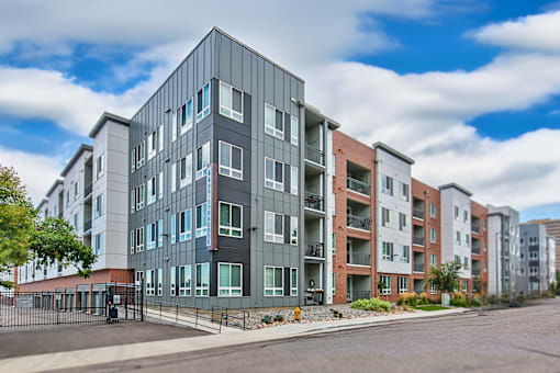 a new apartment building on a city street