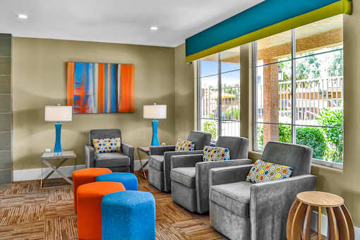 Clubhouse Seating at 2150 Apartments