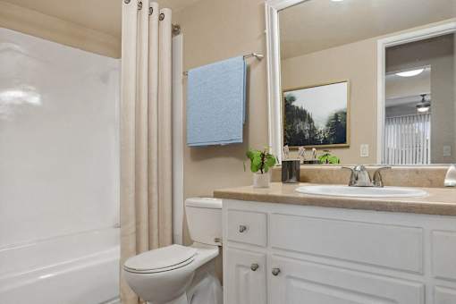 a bathroom with a toilet and a sink and a shower