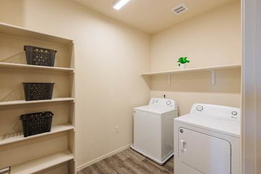 Washer and Dryer at North Peak Apartments