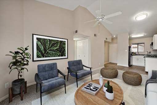 modern and spacious living room