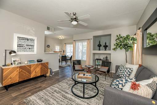 Modern Living Room at Somerfield at Lakeside Apartments, Elk Grove, California