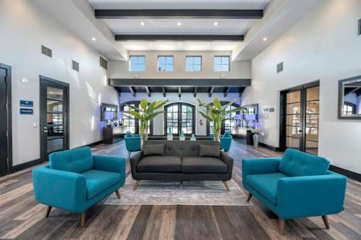 Clubhouse Resident Lounge at Somerfield at Lakeside Apartments, Elk Grove, CA, 95758