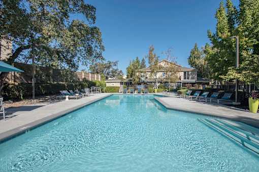 Refreshing Pool With Large Sundeck at Atwood Apartments, Citrus Heights, CA