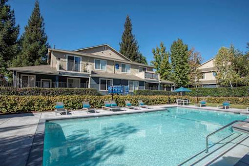 Swimming Pool With Sparkling Water at Atwood Apartments, Citrus Heights
