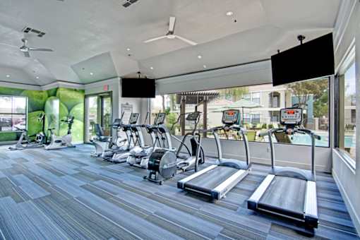 Cardio Machines In Gym at Andante Apartments, Phoenix, AZ, 85048