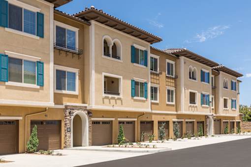 Exterior Garages at Andorra Apartments