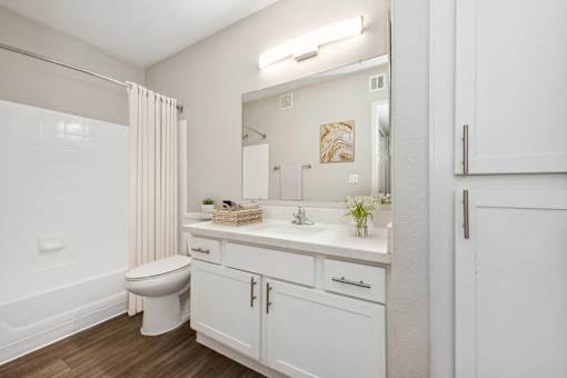 a bathroom with a toilet sink and a mirror