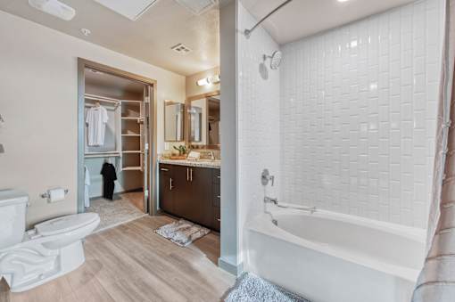 Shower at Centra Midtown Apartments