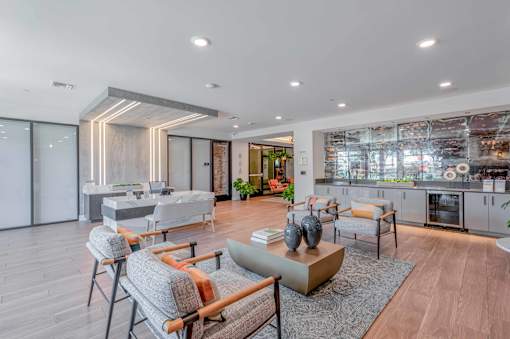 modern resident social lounge