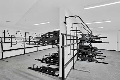 bike storage at Aya Apartments