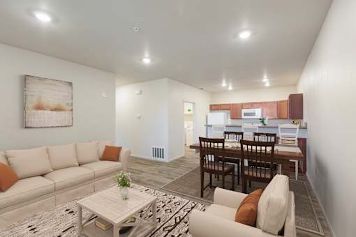 Furnished Living Room Photo at North Peak Apartments