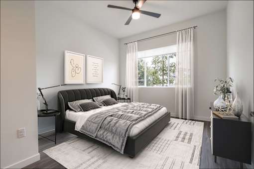 Main Bedroom at The Herald Apartments