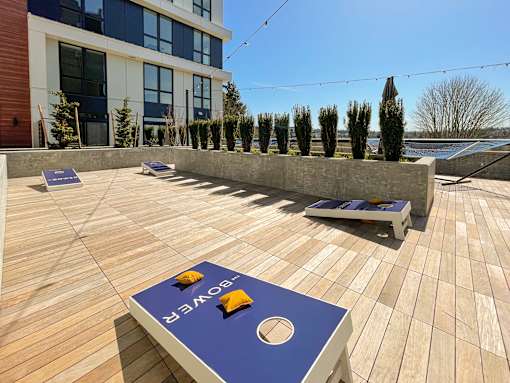 Rooftop deck at The Bower