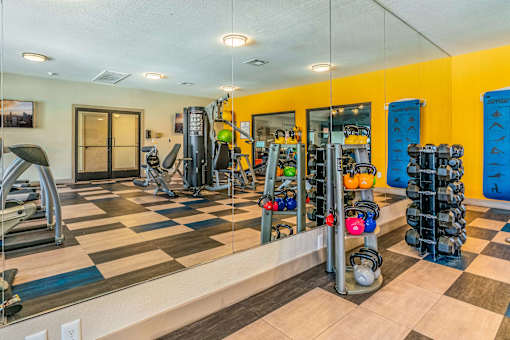 Fitness center at Prelude at the Park