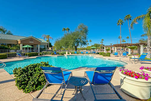 Lounge and Pool at Lakeview at Superstition Springs, 1849 South Power Road