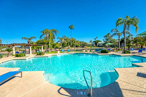 Resort-Style Swimming Pool at Lakeview at Superstition Springs, 1849 South Power Road